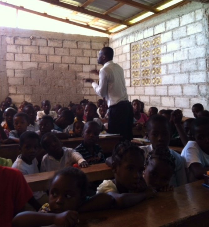 Children listenng intently